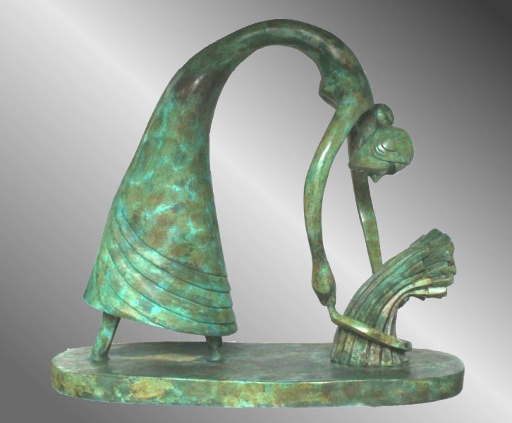 Harvesting with a Sickle Harvesting with a Sickle - Bronze Sculpture 2023